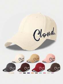 Mũ lưỡi trai unisex, kiểu Hàn Quốc in chữ, vành rộng, chóp cao, mũ bóng chày, mũ chống nắng mùa hè, thời trang đa năng. - A - Xem 12