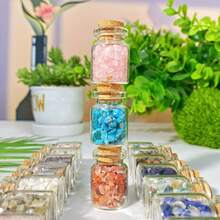 1pc High Quality Natural Crystal Crushed Stone In Small Bottle, Gemstone Jewelry, Glitter, Birthday Gift, Women's Gift, Scene Decoration, Desktop Decoration, Crystal Decor, Desktop Decor - Multicolor - View 5