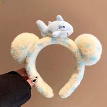 ネコサメチェリーヘアバンド ふわもこ可愛いピンク 水玉リボン プチプラアクセサリー ギフトプレゼント - 小型サメ型ヘッドバンド(20*20*2cm*35g) - チェックする 13