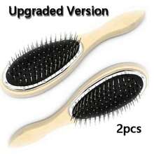 Professional Wig Styling Kit: Upgraded Steel Pin Wig Brush – Anti-Static & Anti-Frizz Detangler Comb For Synthetic & Human Hair Wigs - Multicolor - View 9