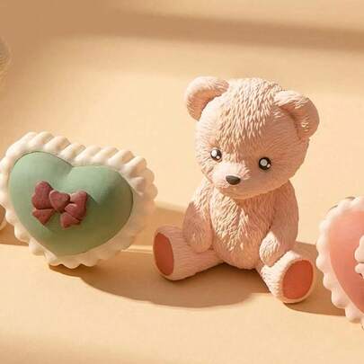 Sitting Bear DIY Handmade Fragrance Plaster Multifunctional Silicone Mold