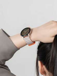 18mm 20mm 22mm Silicone Magnetic Watch Band Compatible With Samsung Galaxy Watch 3/4/5/6, GT 6/5/4/3, - Multicolor - View 3
