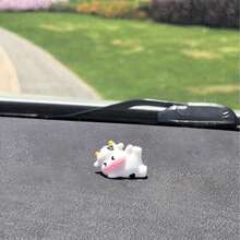 Cute Cow Car Interior Decor Ornament, Car Center Console Decor, Car Accessories - One Size - View 4