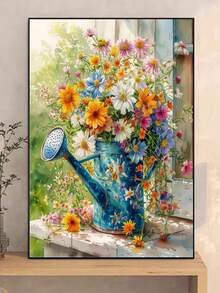 Bộ tranh đính đá DIY 1 cái - Hoa, Trang trí nhà cửa, Đính đá toàn bộ, 30*40cm/40x50cm - Bộ - Xem 2
