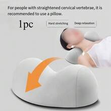 1pc Ergonomic Neck Pillow - Ergonomic Neck Support Pillow With Human Body Curve Design, Hand Wash - Multicolor - View 11