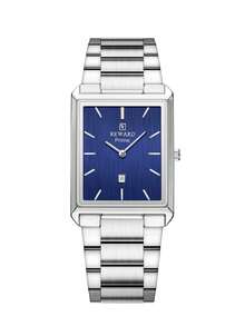 Đồng hồ nam REWARD Quartz kiểu dáng công sở thời trang, hiển thị giờ, lịch, kim dạ quang, đa chức năng, chất lượng cao, quà tặng, thiết kế cổ điển, dây đeo bằng thép không gỉ. - Bạc - Xem 9