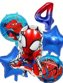 Bộ trang trí bóng bay chủ đề Người Nhện Marvel cho tiệc sinh nhật, bao gồm bóng bay số lớn 40 inch, thích hợp cho các hoạt động kỷ niệm và quà tặng/bó hoa cho trẻ em. - Bộ bóng bay - Xem 17