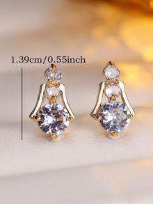 1对女士个性化耳环，时尚优雅百搭，适合作为礼物和日常佩戴 - 耳環 - 查看 6