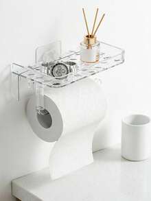 Giá đỡ giấy vệ sinh bằng acrylic – Bền chắc, thiết kế gắn tường không cần khoan, chống thấm nước và chống gỉ. Thiết kế 2 trong 1 này vừa đựng giấy vệ sinh vừa đựng điện thoại di động, dễ dàng lắp đặt mà không làm hỏng tường, lý tưởng cho phòng tắm hiện đại. - Nhiều màu - Xem 8