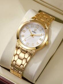 LIANDU Women's Watch, Brand New Snake Skin Strap, High-End Luxury Fashion Accessory, Round Dial Quartz Watch, Suitable For Daily Wear, Birthday Gift, Back To School, Thanksgiving, Romantic Occasions, Perfect Gift - Gold - View 7