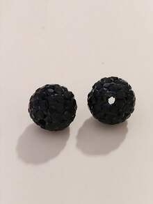 50颗10毫米粘土钻球手工散珠DIY手链项链串珠饰品配件 - 50個滿鑽陶泥珠 - 查看 29