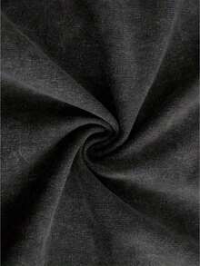 Men's Street Fashion INS Washed Fabric With Dark Letters Printed Outdoor Music Festival Nightclub Boyfriend's Husband's Anniversary Gift Black Washed T-Shirt With Acid-Washed Graphics T-Shirt With Acid-Washed Imitation Old T-Shirt, Made Of Soft Breathable Fabric And Retro Water-Washed, Loose Shoulder Version Ensures Full-Day Comfort And Excellent Holiday Gifts. - 黑色 - 查看 3