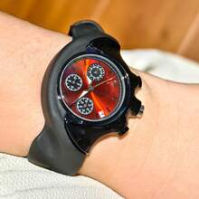 Men's Twisted Asymmetric Y2K Retro Alien Watch Multi Functional Six Needle Fashion Creative Design Gift Chronograph - one-size - View 4