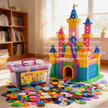 Creative Interlocking Disc Toy Set - A Set Of Interlocking Plastic Discs That Stimulate Children's Imagination And Creativity, An Educational STEM Toy Suitable For Boys And Girls, An Ideal Choice For Children's Birthday Parties And Holiday Gifts. - Multicolor - View 10