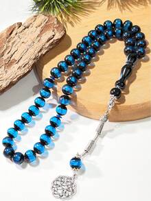 1 chuỗi hạt cầu nguyện Hồi giáo gồm 45 hạt, hai màu, cầm tay hoặc đeo được, dùng được cho cả nam và nữ. - Nhiều màu - Xem 10