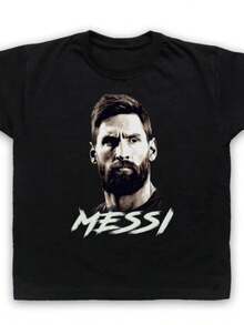 ILLUSTRATION TRIBUTE FOOTBALL SOCCER HERO   CHILDS T-S (2) - Black - View 1