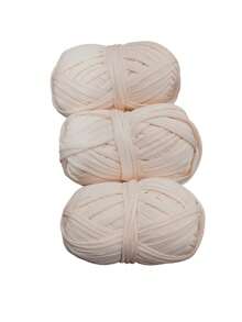 3卷 x 100克 高品质涤纶钩编/编织线，总长度33米，适用于各种DIY项目，例如T恤、拖鞋、篮子、钩编手工工艺品（例如钩编拖鞋、手提包、手提包编织线）、靠垫、玩偶、工艺品等等。 - 彩色 - 查看 28