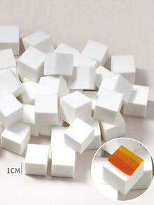 50pcs Mini Sponge Blocks With 4-Claw Tweezers, Nail Art Gradient Sponge, Nail Gel Tools, Nail Art Supplies, Nail Art Tools, Nail Art Accessories, Back To School, Nail Art, Nail Art Tools, Nail Art Sticker Tools - Multicolor - View 11