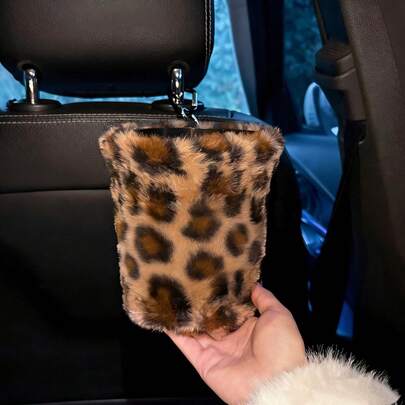 1pc Cute Car Tissue Holder For Backseat, Creative Hanging Tissue Bag, Universal Auto Napkin Organizer, **Steering Wheel & Car Interior Accessories**, Lovely Interior Accessory, Perfect Gift For Easter & Mother's Day