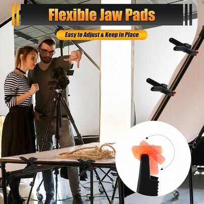 3 kẹp lò xo chịu lực cao, thích hợp cho các hoạt động thủ công và chế biến gỗ chuyên nghiệp. Kẹp lò xo bằng nhựa, kẹp lò xo nhỏ, thích hợp dùng cho giá đỡ phông nền chụp ảnh.