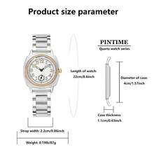 女士复古奢华日系石英表 时尚简约艺术钢带女士手表 - 均碼 - 查看 3
