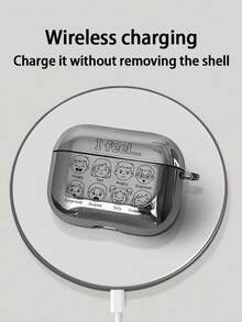 1个极简泰迪熊耳机保护套，兼容苹果Pro 2、Pro 3/4，磨砂保护套 - 黑色 - 查看 5