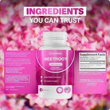 Beetroot Capsules - 60ct |   1300mg For Circulation & Athletic Performance - 3 chai - Xem 6