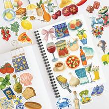 50pcs Mediterranean Style Stickers Decor For Phone Case, Skateboard, Guitar, Tablet, Planner, Diary, Luggage, Holiday & Party Gifts - Mediterranean Style - View 9