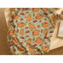 1pc Soft Flannel Blanket, Cozy Warm Throw Blanket Sofa Bed Office, Lightweight All Season Polyester Blanket Bed Living Room Travel - 黑色 - 查看 12