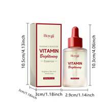 Hoygi 1box/2boxs 30ml Vitamin Glow Face Serum Daily Hydrating Care For Dull, Uneven Skin, Ultra-Lightweight Fast-Absorbing, Restores Supple Radiance & Silky Smoothness, Refreshing, Ideal For Home, Vacation Or Travel, Wonderful Christmas, Birthday Gift - 30ml - View 7
