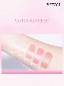 VEECCI 保湿棒、高光棒、保湿提亮、3D立体塑形棒、自然保湿肌肤 - #S03 Tender Peach - 查看 5