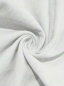 Pantalones deportivos casuales sueltos y transpirables de lino para hombres, adecuados para la playa, primavera/verano - Blanco - Ver 8