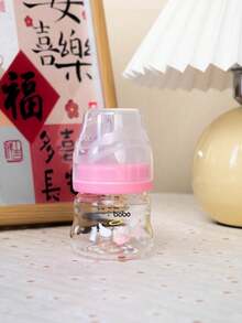 1个婴儿玻璃奶瓶，宽口径，新生儿奶瓶，80毫升/2.7盎司 - 彩色 - 查看 8