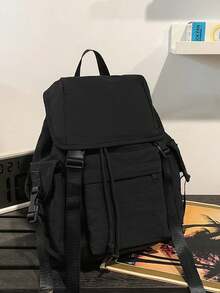 New Minimalist Unisex Casual Backpack, Large Capacity, Retro Japanese Harajuku Style Multi-Function Bag - Multicolor - View 11