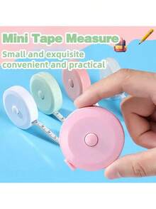 1pc Cute Mini Retractable Soft Tape Measure, Suitable For Weight Loss, Medical, Sewing, Crafting, Measuring Length Up To 1.5m/60 Inches - Standard Model - View 9
