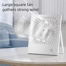 1pc Portable Mini Desk Fan, 1200mAh, For Office, Room, Vanity Table - Multiple Styles - View 8