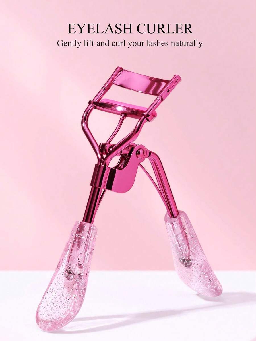 Eyelash Curler With Replacement Pads Set, Manual Eyelash Curler, Stainless Steel Material, Professional Makeup Tool, Portable Eyelash Curler, Travel, Vanity, Eyelash Tool, Affordable, Gift For Women, Mother's Day Gift