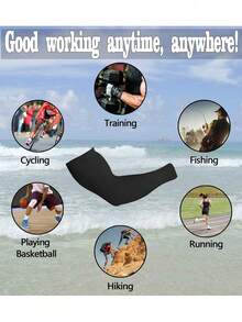 4pcs/1 Pair Men's Arm Sleeves - Tattoo Cover - Basketball Cooling Sports Sleeves - Golf, Football UV Protection Cooling Arm Sleeves - Fake Tattoo Arm Sleeve - Arm Sleeve Gift - Multicolor - View 7