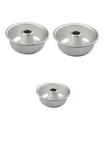 Vui lòng lưu ý kích thước khi mua hàng! Khuôn nướng bánh chiffon rỗng 1/3/4, khuôn bánh tròn bằng hợp kim nhôm, khuôn bánh donut mini, khuôn bánh hình ống khói thiên thần rỗng, có nhiều kích thước khác nhau, kích thước S là khuôn mini phù hợp cho gia đình và các bữa tiệc (Vui lòng lưu ý kích thước khi mua hàng!) - Nhiều màu - Xem 13