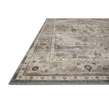 Loloi II Hathaway Collection HTH-05 Steel/Ivory 2'-0" x 5'-0" Accent Rug - 5 x 2 rectangular - Ver 5