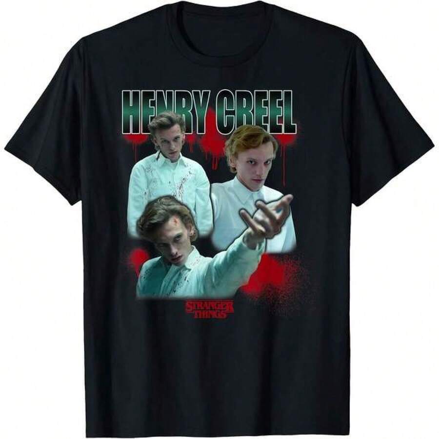 Henry Creel Powers Blutspritzer T-Shirt - Schwarz - Übersicht 1