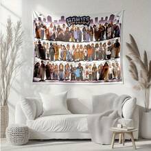 The Cover Of The "Homies" Comic Book Depicts The Los Angeles Street Tapestry - A Wall Hanging Tapestry With Delicate And Rich Colors, Firmly Stitched Edges, And Attached Hooks, Suitable For Home And Office Wall Decoration. - Multicolor - View 5