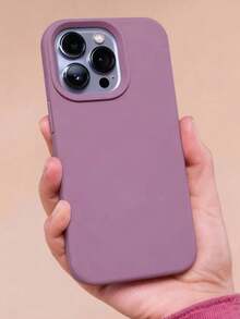 2.0 Thick Genuine Liquid Silicone Phone Case Compatible With Apple 16 15 14 13 12 11Pro Max Series Full-Cover Protective Case - Blackcurrant - View 2