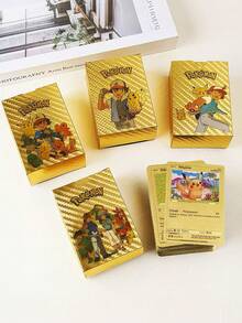 pokemon 卡片，金箔卡片，热门，银箔，收藏品，玩具，便宜 - 彩色 - 查看 3