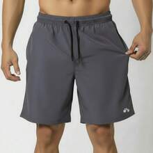 Kit Of 2 Men's Lightweight Tactel Shorts, Quick-Drying, Comfortable For Training And Everyday Wear - 黑色/鉛 - 查看 6