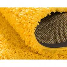 Unique Loom - Alfombra de área de la colección Solid Shag 2 pies 2 Pulgadas x 6 pies 1 Pulgada Color Amarillo Sol Toscano - amarillo sol toscano - Ver 7