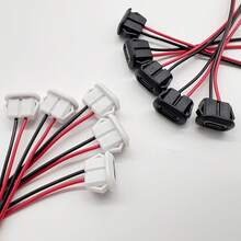 6/10pcs Black & White USB Female Socket Adapter Set, Type-C 2-Pin Female To Male Converter, Flat Head Design, Tin-Plated Copper Material, Stable Connection, Ideal For DIY Enthusiasts - Black and White - View 8