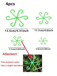 1个植物支架，坚固的攀援植物茎夹，藤蔓固定器，室内花茎固定器，塑料园艺工具，适用于攀援植物，可用于露营/婚礼/花园装饰/卧室装饰/房间装饰/家居装饰/秋季装饰/情人节/复活节 - 多色 - 查看 8