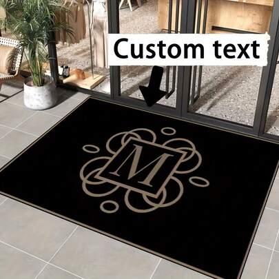 1 Custom Personalized Carpet With Text And Logo Design, Suitable For Commercial Printing Personalized Carpets, Custom Indoor And Outdoor Entrance Mats, Cafes, Hotels, Business Areas, And Lounge Design Carpets,Personalized Rug, Salon Decor Rug, Pet Friendly Rug, Gift Rug, Custom Your Image Here Rug, Modern Rug, Custom Rug, Personalized Gifts, Personalized Rug, Gift Rug, Custom Soft Plush Rug, Living Room Rug, Personalized Home Decor, Custom Gift Carpet Fashionable, Colorful, Cute, Minimalist, Adorable, Ideal For Birthday, Wedding, Halloween, Christmas, Party, Father's Day, Mother's Day, Valentine's Day, Easter, Home Decor, Anniversary, Graduation, Housewarming