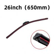 1pc Universal Frameless Dual Rubber Wiper Blade 13"14"16"18"19"20"21"22"24"26"28" Car Windshield Wiper Blade Replacement - 1PC - View 15